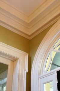 detailed crown molding in upscale residential home